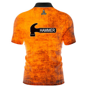 Hammer Men Dye Sub Electrical Tornado Green CoolWick Performance Bowling Shirt 