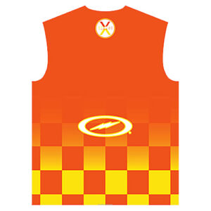 Storm Checker Fade Orange/Yellow Jersey