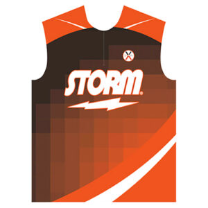 Storm Fox Grid Black/Orange Jersey