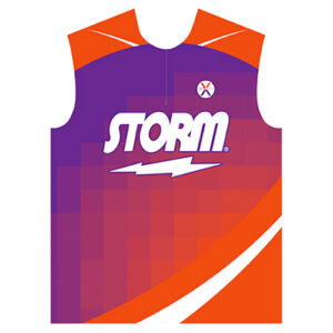 Storm Fox Grid Purple/Orange Jersey