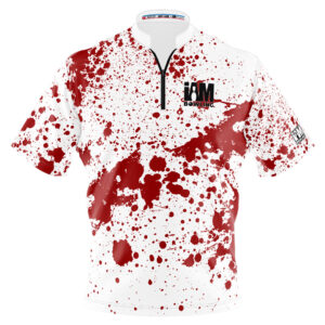 I AM Bowling – Left Chest Only Circle Blood Splatter Jersey