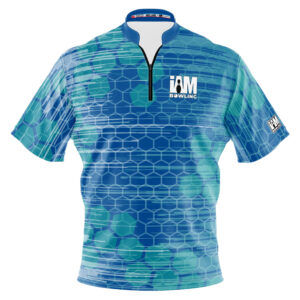 I AM Bowling – Left Chest Only Teal Breeze Honeycomb Jersey