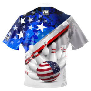 I AM Bowling – Left Chest Only Angled Stars & Stripes Jersey