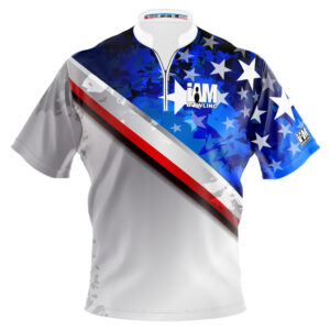 I AM Bowling – Left Chest Only Angled Stars & Stripes Jersey