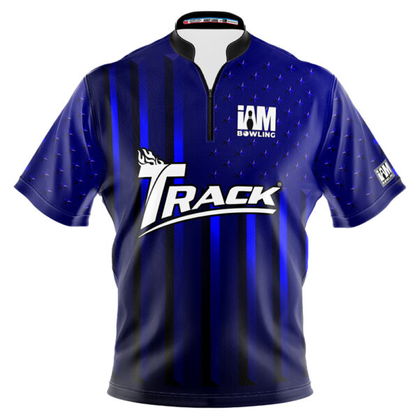 Track Blue American Flag Jersey