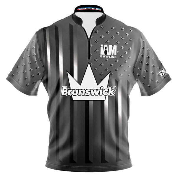 Brunswick Crown Silver American Flag Jersey