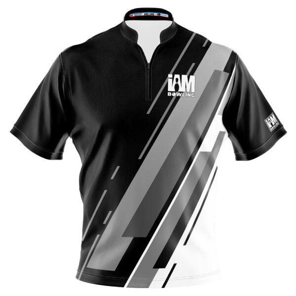 I AM Bowling - Left Chest Only Black Stripe Flair Jersey