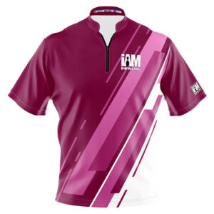 I AM Bowling – Left Chest Only Pink Stripe Flair Jersey