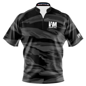 I AM Bowling – Left Chest Only Black Stripe Camo Jersey