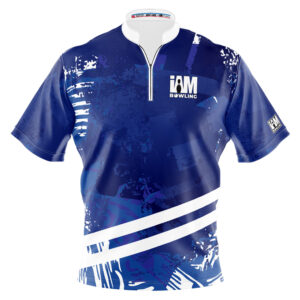 I AM Bowling – Left Chest Only Blue & White Drift Jersey