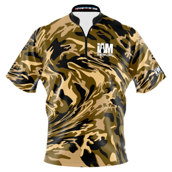 I AM Bowling - Left Chest Only Brown Camo Jersey