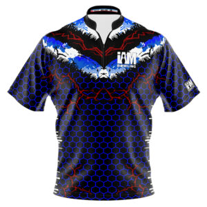 I AM Bowling – Left Chest Only Liberty Blue Hexaglow Jersey