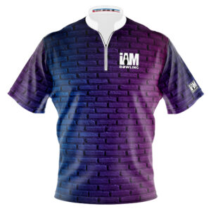 I AM Bowling – Left Chest Only Purple Bricks Jersey