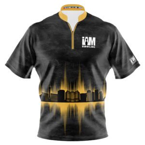 I AM Bowing – Left Chest Only Gold Las Vegas Skyline Jersey