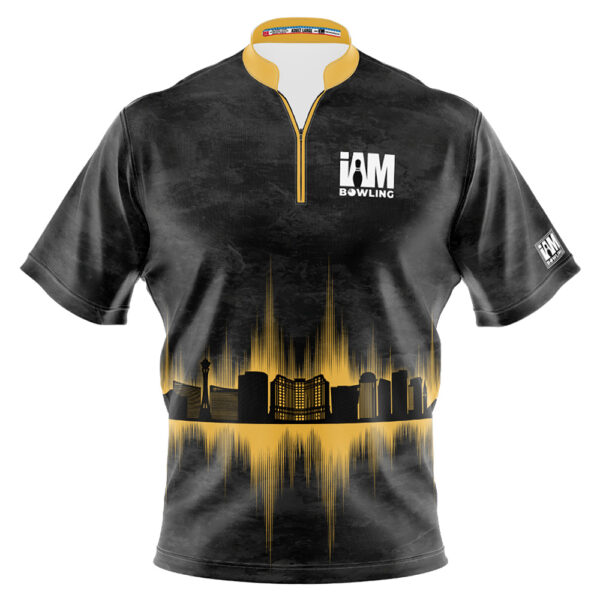 I AM Bowing - Left Chest Only Gold Las Vegas Skyline Jersey