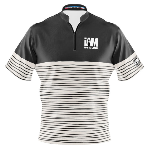 I AM Bowling - Left Chest Only Gray Wavy Contrast Jersey