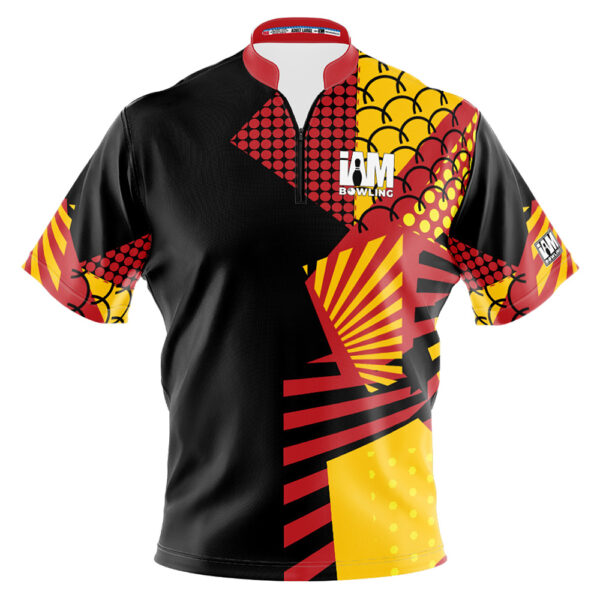 I AM Bowling - Left Chest Only Red & Yellow Fusion Jersey