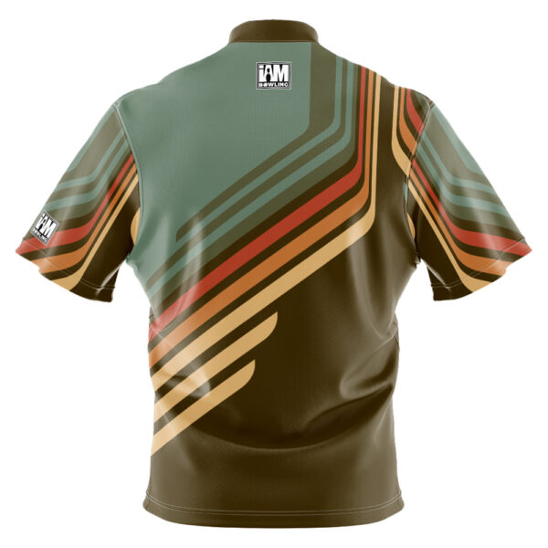 I AM Bowling -Left Chest Only Green Striped Mosaic Jersey - 画像 (2)