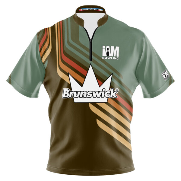 Brunswick Crown Green Striped Mosaic Jersey