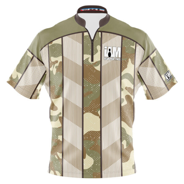 I AM Bowling - Left Chest Only Striped Marines Camo Jersey