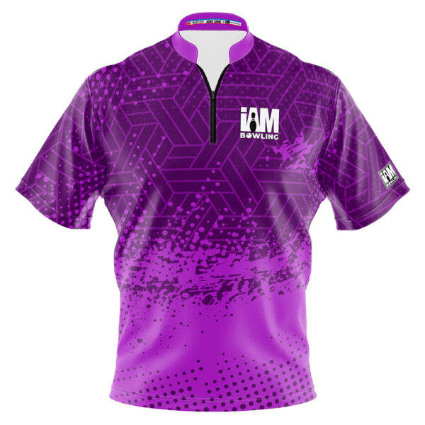 I AM Bowling - Left Chest Only Plum Prism Jersey