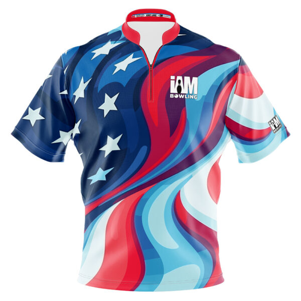 I AM Bowling - Left Chest Only Groovy Stars & Stripes Jersey