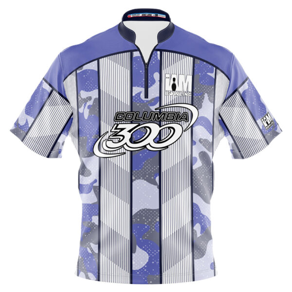 Columbia 300 Striped Navy Camo Jersey