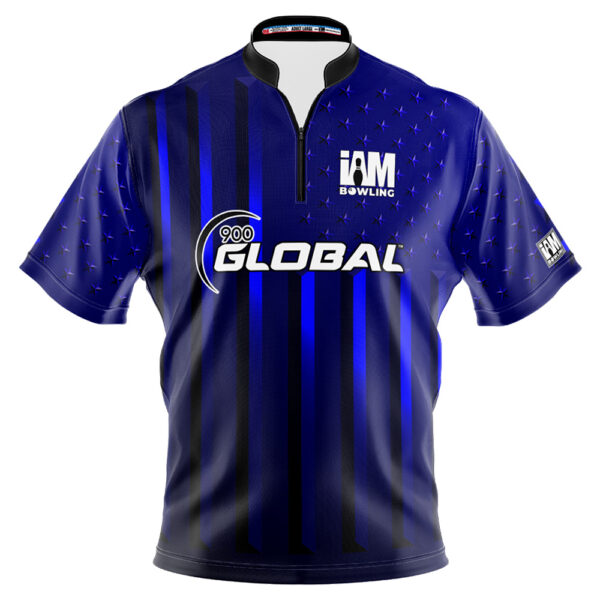 900 Global Blue American Flag Jersey