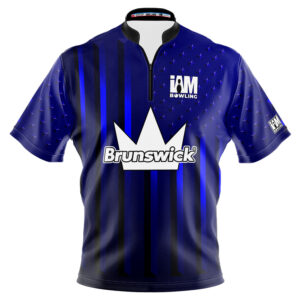 Brunswick Crown Blue American Flag Jersey