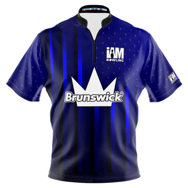 Brunswick Crown Blue American Flag Jersey