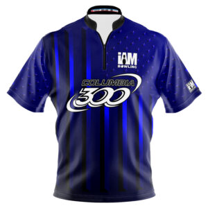 Columbia 300 Blue American Flag Jersey