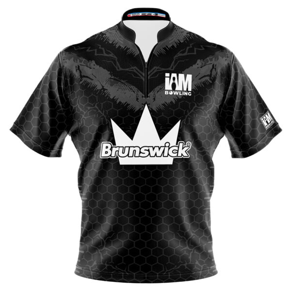Brunswick Crown Black Hexaglow Jersey