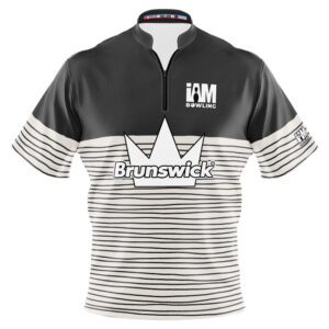 Brunswick Crown Gray Wavy Contrast Jersey