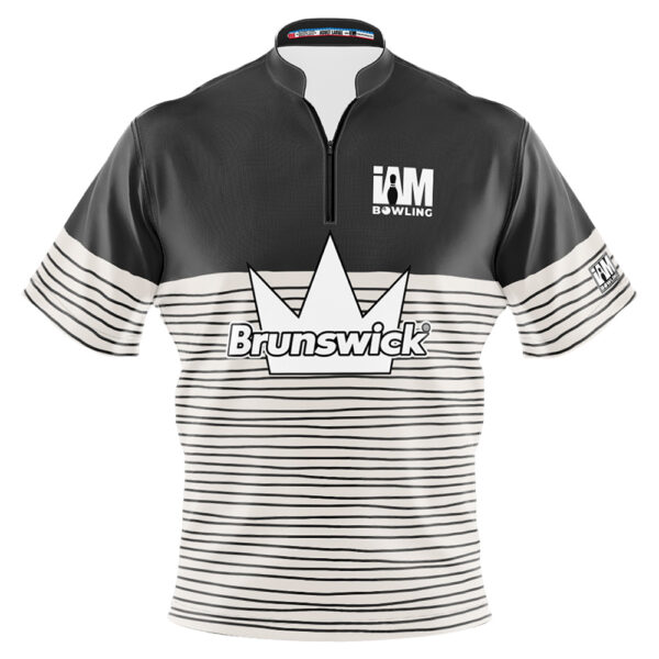 Brunswick Crown Gray Wavy Contrast Jersey
