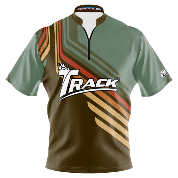 Track Green Striped Mosaic Jersey