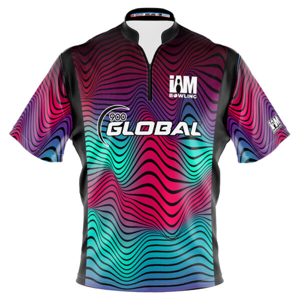 900 Global Wavy Colored Ripples Jersey
