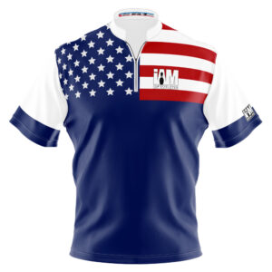 I AM Bowling – Left Chest Only Blue Freedom Jersey