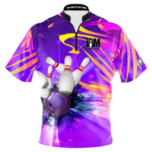 I AM Bowling – Left Chest Only Colorful Strike Explosion Jersey