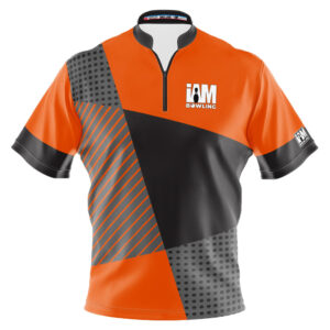 I AM Bowling – Left Chest Only Gray & Orange Mosaic Jersey