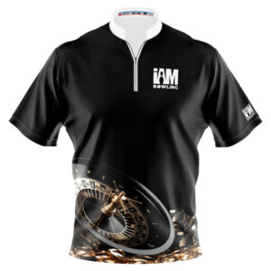 I AM Bowling – Left Chest Only Black & Gold Roulette Jersey