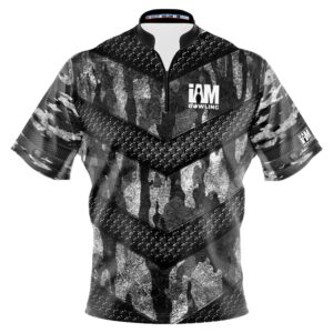 I AM Bowling – Left Chest Only Gray Hex CamouflageJersey