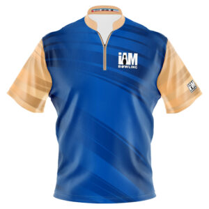 I AM Bowling – Left Chest Only Blue Strike Mirage Jersey
