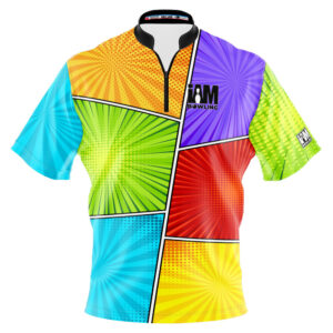 I AM Bowling – Left Chest Only Comic Strip Burst Jersey