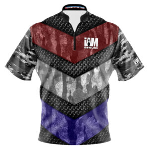 I AM Bowling – Left Chest Only Patriotic Hex & Stripe Fusion Jersey