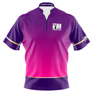 I AM Bowling – Left Chest Only Purple Gradient Vegas Jersey