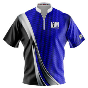 I AM Bowling – Left Chest Only Blue Streamline Jersey