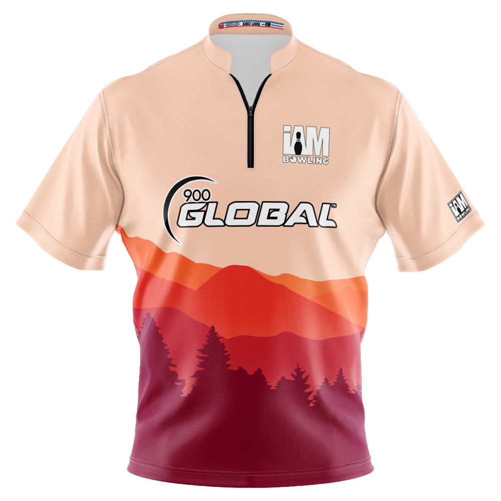 900 Global Red Mountain Skyline Jersey
