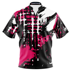 I AM Bowling – Left Chest Only Pink Urban Splatter Jersey