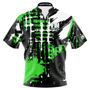 I AM Bowling – Left Chest Only Green Urban Splatter Jersey