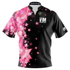 I AM Bowling – Left Chest Only Pink Stars Jersey